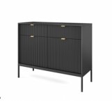 Комод Нова / Nova KSZ104 Чорний/Чорні ніжки