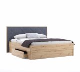 Ліжко 1.8х2.0 М'яка спинка з шухлядами без каркасу Реймонд