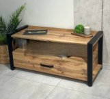 Тумба LOFT 1100 Дуб Сонома / Чорний мат MebliRoMax