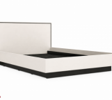 Ліжко LOZ160 Хілс/Heels Кашемір/Чорний Гербор