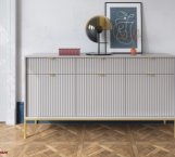 Комод Серый/Золотые ножки KSZ154 Nova