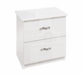 Тумба приліжкова Міромарк Provance/Прованс Білий глянець