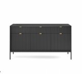 Комод Нова / Nova KSZ154 Чорний/Чорні ніжки