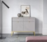 Комод Серый/Золотые ножки KSZ104 Nova