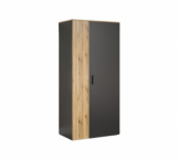 Шкаф Мебельбос 2D 2 дверный графит Esteban 90 см