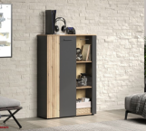 Витрина низкая 2D1W графит ESTEBAN