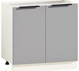 Тумба нижняя Н80.82.2Д. Мойка Лофт глянец