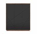 Шкаф SZF3D BRW Poland Forn 3 дверный черный 180 см