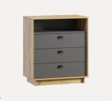 Комод Куба К001 Антрацит / Дуб аппалачі Морелі