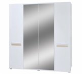 Шкаф 4ДЗ Світ Меблів Бьянко Белый 4 дверный белый глянец 200 см