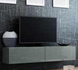Тумба под ТВ Vigo/Виго RTV140 Серый мат/Серый глянец Cama Ширина 140 см
