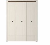 Шкаф SZF3D2S Гербор Селена 3 дверный ясен снежный 155 см