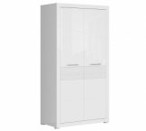 Шкаф SZF2D BRW Poland Flames 2 дверный белый 105 см