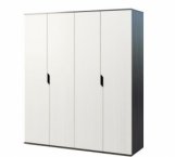 Шкаф 4Д Світ Меблів Мария 4 дверный белое золото 178 см