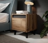 Тумба приліжкова Cama Nord/Норд Дуб Вотан/Антрацит