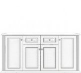 Комод 4D2S Вайт