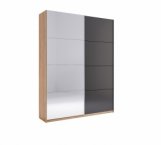 Шкаф-купе с зеркалом Миромарк Луна 2 дверный дуб крафт 150 см