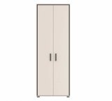 Шкаф Гербор SZF2D 2 дверный Прайм Кашемир / Черный 80 см