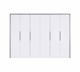 Шкаф 6дв Миромарк Лука 6 дверный белый глянец 300 см