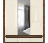 Шкаф с зеркалом SZF2D1M3S BRW Poland Ruso 3 дверный перламутр глянец 179 см