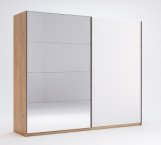 Шкаф-купе с зеркалом Миромарк Асти 2 дверный дуб крафт 250 см