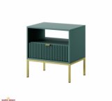 Тумба прикроватная Лабрадор/Золотые ножки S54 Nova