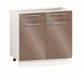 Тумба нижня Н80.82.2Я2Д Фарбований високий глянець з друком