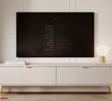 Тумба під ТВ Lante/Ланте RTV163 2D Бежевий золоті ніжки Perfect Home Ширина 163 см