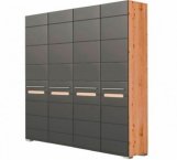 Шкаф 4Д Світ Меблів Бьянко Графит 4 дверный графит 200 см