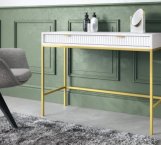 Стол туалетный Белый/Золотые ножки T104 Nova