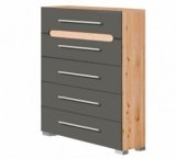 Комод 60 Бьянко Графит