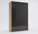 Шкаф 3дв без зеркал Миромарк Луна 3 дверный дуб крафт 140 см
