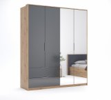 Шафа 4дв 2шх Міромарк Реймонд 4 дверна антрацит 183 см
