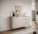 Комод 1D3S/138 Беж/Черные ножки Lante