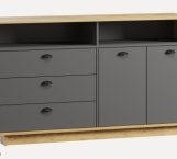 Тумба Куба К002 L/R Антрацит / Дуб аппалачі Морелі