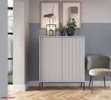 Комод высокий Серый/Черные ножки K104 Nova