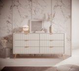 Комод 6S/163 Беж/Золоті ніжки Lante