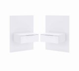 Приліжкові тумби підвісні Barton/Бартон Білий супермат