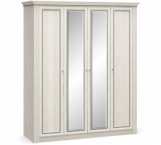 Шафа 4Д Mebel Service Брістоль New 4 дверна ясен сніжний 205 см