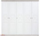 Шкаф SZF5D/23/24 BRW Poland Stockholm 5 дверный белый 243 см