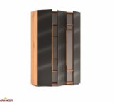 Шкаф 3д КС Афина 2 дверный черный глянец 160 см