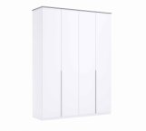 Шафа 4дв без дзеркал Міромарк Бартон 4 дверна білий супермат 182 см