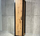 Пенал LOFT Дуб Сонома / Чорний мат MebliRoMax