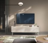 Тумба под ТВ Level / Левел RTV153 Бежевый/Дуб сканди Perfect Home Ширина 153 см