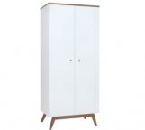 Шкаф SZF2D BRW Poland Heda 2 дверный белый 85 см