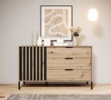 Комод Таллі / Tally 1D3S/138 Дуб артизан/Антрацит