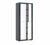 Шкаф КС Лилия 2 дверный антрацит 80 см