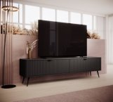 Тумба під ТВ Lante/Ланте RTV200 2D Чорний Perfect Home Ширина 200 см