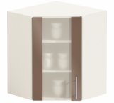 Шафа верхня В60х60.72.1СК./В60х60.92.1СК. кут. Фарбований високий глянець 