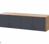 Антресоль Doros Ронди 4-дверная Дуб Артизан / Графит